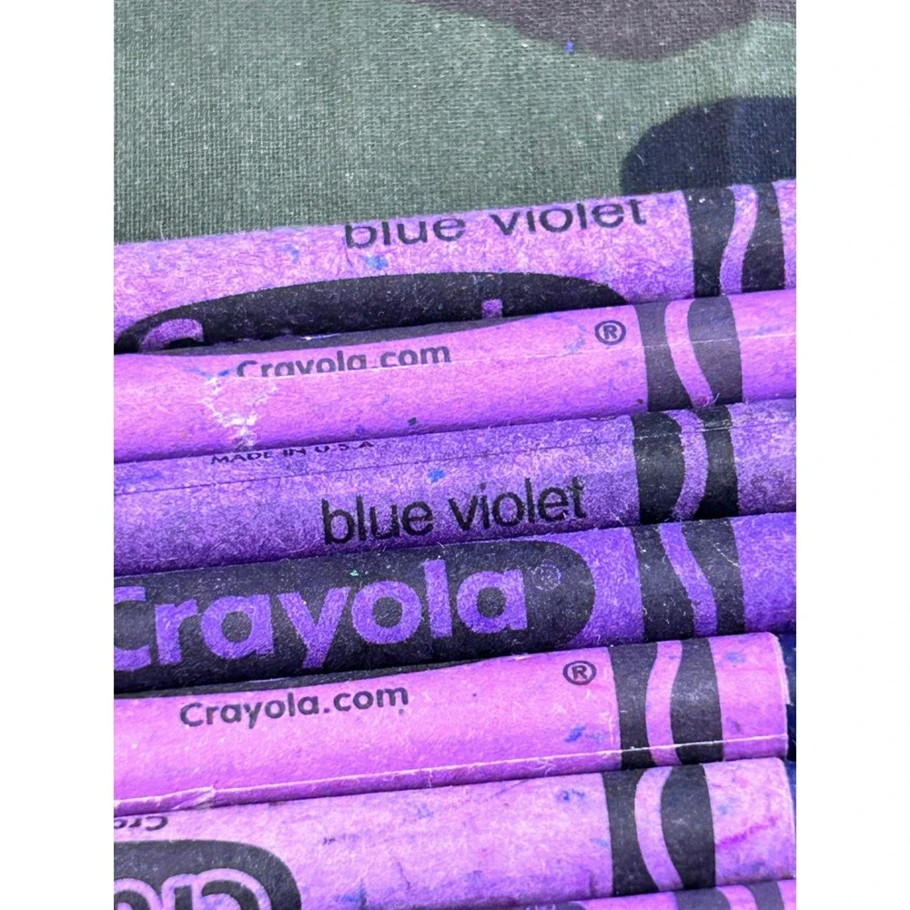Crayola Blue Violet Crayons Lot of 20 Bulk Replacement Art Supplies Purple Wax